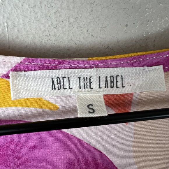 Abel The Label Anthropologie Womens Multicolor Floral High Low Swing Dress Small - Picture 5 of 6